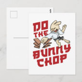 Do the Bunny Chop Funny Karate Chop Postkarte (Vorne/Hinten)