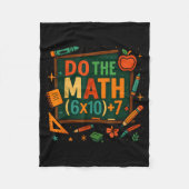 Do The Math 67 Funny Equation Chalkboard School Ar Fleecedecke (Vorderseite)