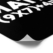 Do The Math 67 Meme 1  Poster (Ecke)