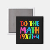 Do The Math 67 Meme 6 7 Funny Six Seven Women Teac Magnet (Vorderseite/Rückseite)