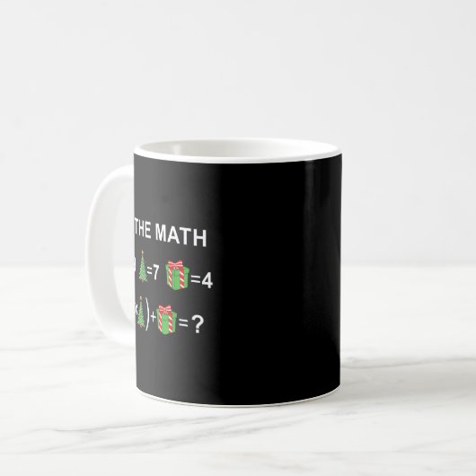 Do The Math 67 Meme Christmas Funny Math Teacher  Kaffeetasse (Vorderseite Links)