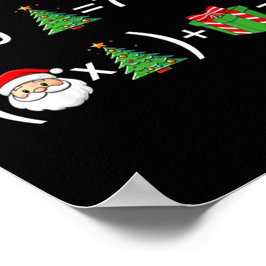 Do The Math 67 Meme Christmas Funny Math Teacher  Poster (Ecke)