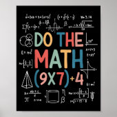 Do The Math 67 Meme Funny Six Seven Math Teacher M Poster (Vorne)
