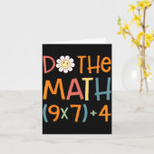 Do The Math 67 Meme Funny Six Seven Math Teacher S Karte (Gelbe Blume)