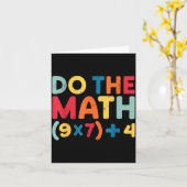 Do The Math 67 Meme Funny Six Seven Sarcastic Math Karte (Gelbe Blume)