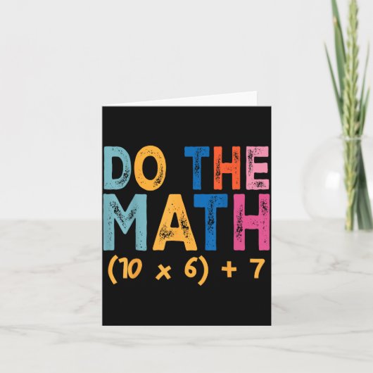 Do The Math 67 Meme Funny Six Seven Teacher Humor  Karte (Vorderseite)