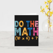 Do The Math 67 Meme Funny Six Seven Teacher Humor  Karte (Gelbe Blume)