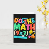 Do The Math 67 Meme Funny Six Seven Teacher Karte (Gelbe Blume)