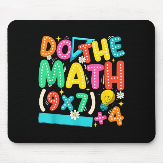 Do The Math 67 Meme Funny Six Seven Teacher  Mousepad (Vorne)