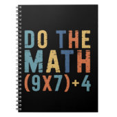 Do The Math 67 Meme Funny Six Seven Teacher  Notizblock (Vorderseite)