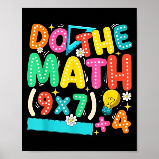 Do The Math 67 Meme Funny Six Seven Teacher Poster (Vorne)