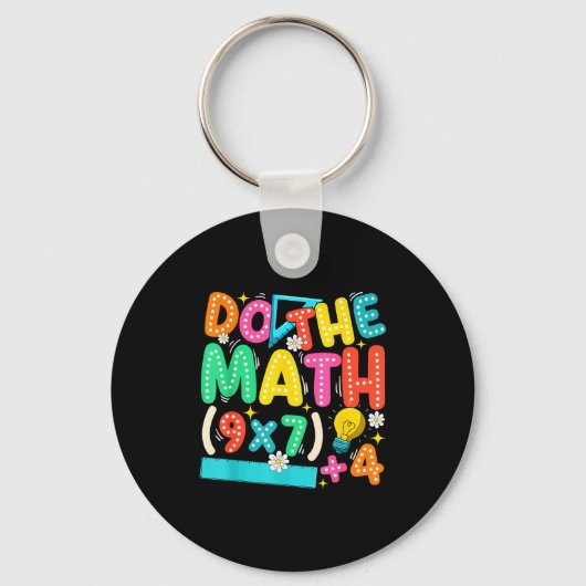 Do The Math 67 Meme Funny Six Seven Teacher Schlüsselanhänger (Vorderseite)