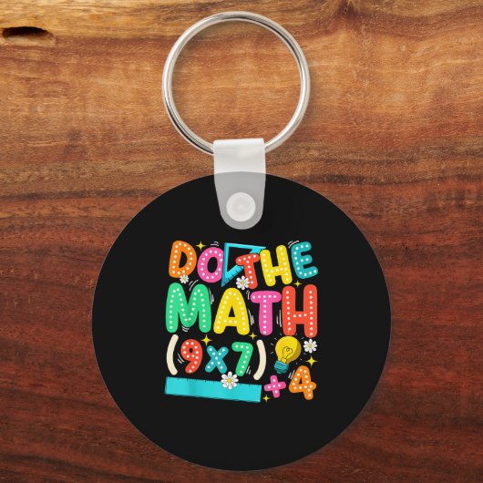 Do The Math 67 Meme Funny Six Seven Teacher  Schlüsselanhänger (Vorderseite)