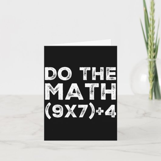 Do The Math 67 Meme Funny Six Seven Teacher Studen Karte (Vorderseite)