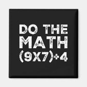 Do The Math 67 Meme Funny Six Seven Teacher Studen Magnet (Vorne)