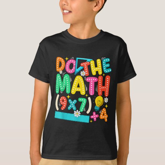 Do The Math 67 Meme Funny Six Seven Teacher T-Shirt (Vorderseite)