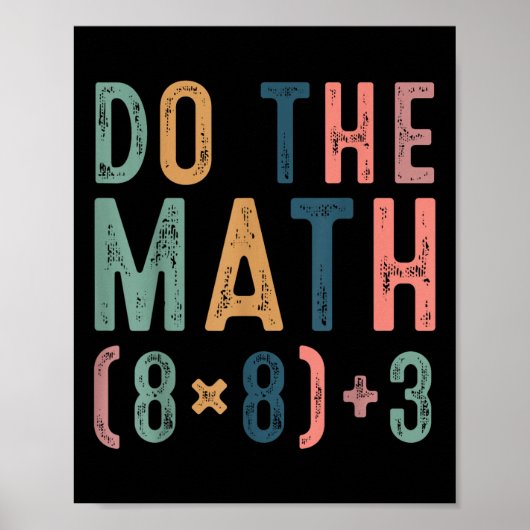 Do The Math 67 Meme Funny Six Seven Teacher Women  Poster (Vorne)