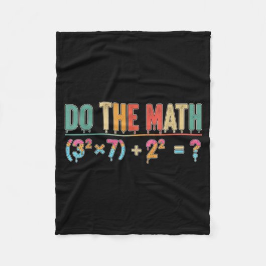 Do The Math 67 Meme Funny Teacher Six Seven Men Wo Fleecedecke (Vorderseite)