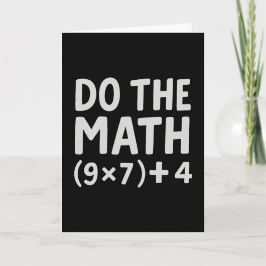 Do The Math 67 Meme  Karte (Vorderseite)