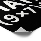 Do The Math 67 Meme  Poster (Ecke)
