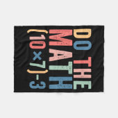 Do The Math 67 Teacher Meme Funny Fleecedecke (Vorderseite (Horizontal))