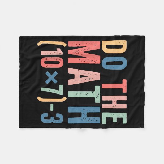 Do The Math 67 Teacher Meme Funny  Fleecedecke (Vorderseite (Horizontal))