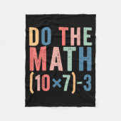 Do The Math 67 Teacher Meme Funny  Fleecedecke (Vorderseite)