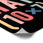 Do The Math 67 Teacher Meme Funny  Poster (Ecke)