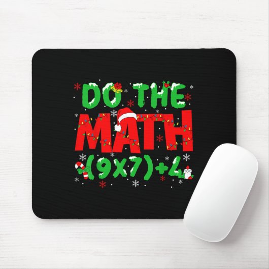 Do The Math Equation Christmas Math Teacher 6 7 Si Mousepad (Mit Mouse)