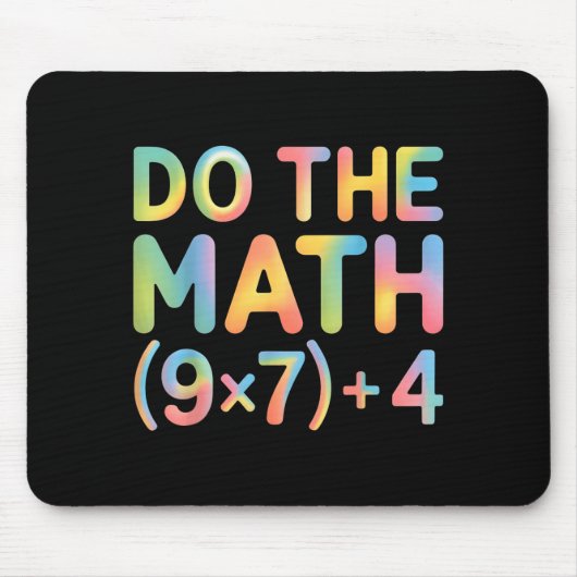 Do The Math Equation Thanksgiving Teacher 67 Six S Mousepad (Vorne)