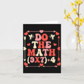 Do The Math Equation Valentine's Day Math Teacher Karte (Gelbe Blume)