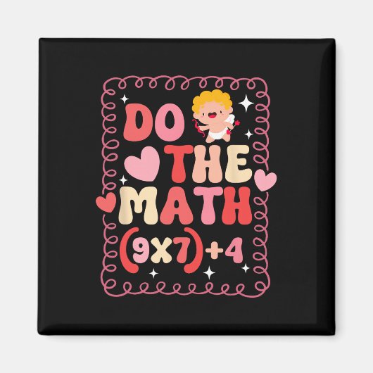 Do The Math Equation Valentine's Day Math Teacher Magnet (Vorne)
