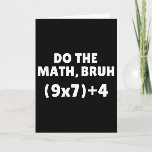Do The Math Meme 67 Karte (Vorderseite)