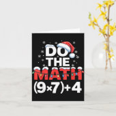 Do The Math Meme 6 7 Funny Christmas Holiday Humor Karte (Gelbe Blume)