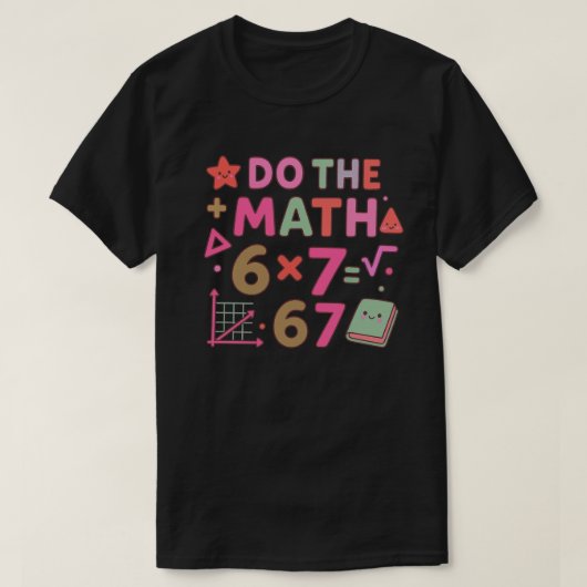 Do The Math – Trendy Kawaii Classroom Design T-Shirt (Design vorne)