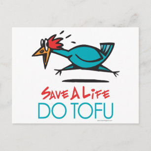 Do Tofu Vegan Vegetarier Postkarte