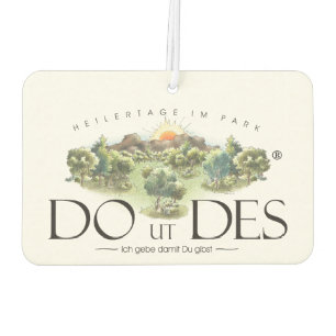 DO UT DES Logo als Autolufterfrischer