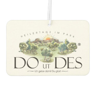 DO UT DES Logo als Autolufterfrischer