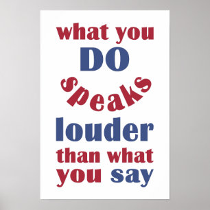 Do vs. Say custom poster