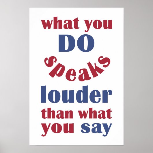 Do vs. Say custom poster (Vorne)