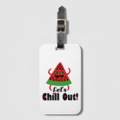 ❤️ 🍉 Do Watermelon Dance & Chill 😋 Gepäckanhänger (Vorderseite Vertikal)