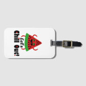 ❤️ 🍉 Do Watermelon Dance & Chill 😋 Gepäckanhänger (Vorderseite (Horizontal))