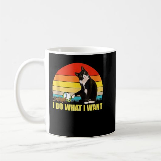 Do-What I Woll Tuxedo-Cat Kaffeetasse Gewitzter Ta (Links)