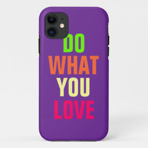 Do What You Liebe, lila Hintergrund iPhone 5 Case-Mate iPhone Hülle