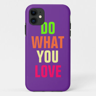 Do What You Liebe, lila Hintergrund iPhone 5 Case-Mate iPhone Hülle