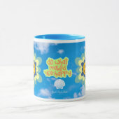 Do What You Liebe Tasse mit hellblauen Griff (Zentrum)