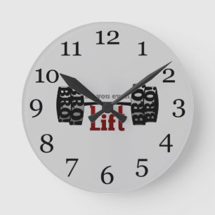 Do you even lift bro barbells runde wanduhr