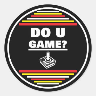 Do You Game? Runder Aufkleber