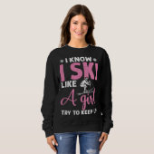 Do you know ski girl skier sweatshirt (Vorne ganz)