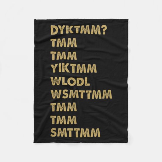 Do You Know The Muffin Man_ Dyktmm_ Funny Nostalgi Fleecedecke (Vorderseite)